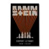 Rammstein Ostend Belgium June 27 2024 Park Nieuwe Koers Event Poster